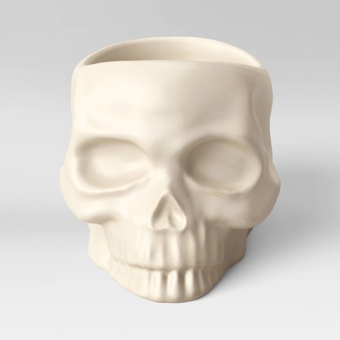 Skull Pillar Holder Ivory - Threshold™ - image 1 of 4