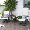 Crestlive Products 2pk Patio Chairs Swivel Outdoor Chairs Patio Dining Chairs Sunbrella Breathable Fabric All Aluminum Frame Rust-Proof - 2 of 4