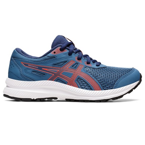 Asics Kid's Contend 8 Grade School Running Shoes, 5.5m, Azure/cherry ...