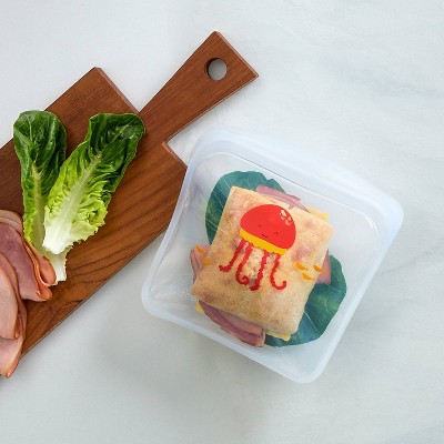stasher Back to School Lunch Snack+ Sandwich + Lunch Bag Reusable Food Storage Bags - 3pk