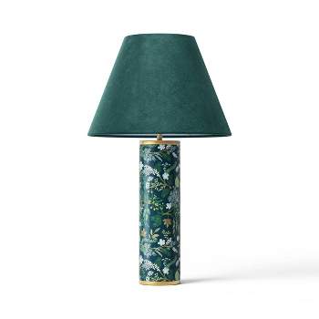 Rifle Paper Co. x Target Floral Lamp with Velvet Lampshade