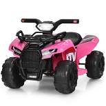 Costway 6V Kids ATV Quad Electric Ride On Car Toy Toddler with LED Light MP3