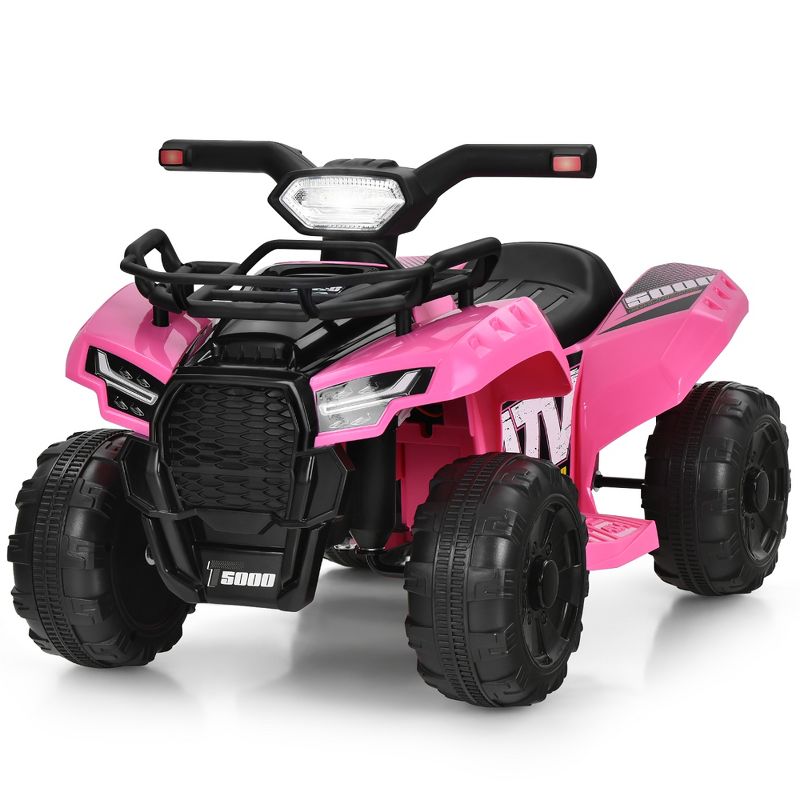 Costway 6V Kids ATV Quad Electric Ride On Car Toy Toddler with LED Light MP3, 1 of 11