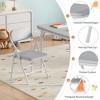 GustoWave Kids Folding Table and Chairs Set, Toddlers Children's Activity Table and Chairs Set for Dining Room, Daycare, Classrooms - 4 of 4