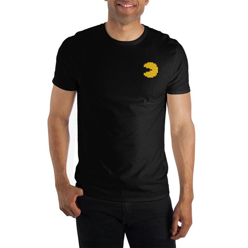 Pac-Man Retro Video Game Mens Graphic Tee, 1 of 3