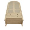 Tall Arched Kitchen Pantry,Wood Storage Cabinet with Adjustable Shelves, 2 Drawers, Rattan Doors,Versatile Storage for Kitchen-Tanpinhause - 4 of 4