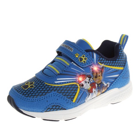 Nickelodeon Paw Patrol Boys Hook Loop Casual Sneakers With Two Red Lights Blue yellow Size 10 Target