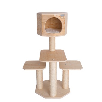 Scots Pine 20" x 20" Outdoor Cat Tree with Sisal Posts