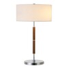 Hudson and Canal 25" Tall 2-Light Table Lamp with Fabric Shade - 4 of 4