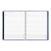 Contemporary Weekly/Monthly Planner, 11.38 x 9, Slate Blue Cover, 12-Month (Jan to Dec): 2025 - 3 of 4