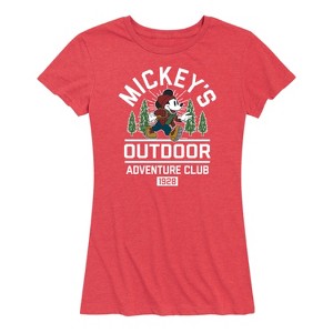 Women's - Disney - Mickeys Outdoor Adventure Club Short Sleeve Graphic T-Shirt - 1 of 4