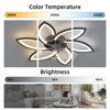 31" LED Luxury Ceiling Fan Light with Remote and APP Control 6 Speed Modern Ceiling Fan Low Profile Ceiling Fan Flush Mount Ceiling Fans for Bedroom - 3 of 4