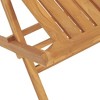 vidaXL Folding Patio Chairs Set of 8 - Solid Teak Wood - Elegant Scandinavian Style Outdoor Chairs with Comfortable Backrest and Slatted Design - 4 of 4