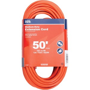 Do it Best  50 Ft. 16/3 Outdoor Extension Cord OU-JTW16350-OR - 1 of 2