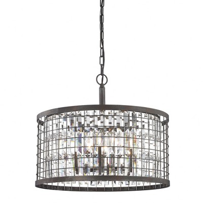 Elk Home Nadina 6 - Light Chandelier in  Silverdust Iron