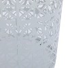 Metal Patio Accent Side Table With Built-In Solar Powered Light, Hollow-Out Design, Living Room Yard Balcony Garden Bedside Small Spaces - 3 of 4