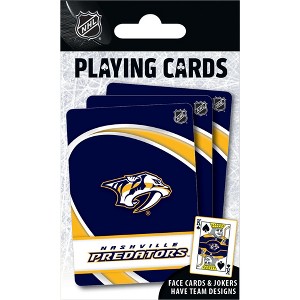 MasterPieces Officially Licensed NHL Nashville Predators Playing Cards - 54 Card Deck for Adults - 1 of 4