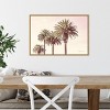 23" x 16" Pastel Palms by Elizabeth Urquhart Framed Wall Canvas - Amanti Art: Modern Botanical Decor - 4 of 4