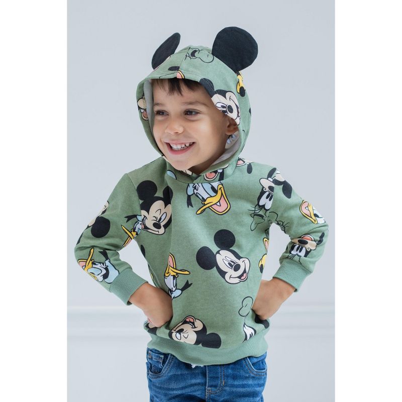 Disney Mickey Mouse Goofy Donald Duck Fleece Pullover Hoodie Infant to Big Kid, 4 of 6