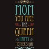 Men's Design By Humans Mother's Day Mom Queen By tmsarts T-Shirt - 2 of 2
