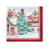 Storybook Christmas Village Holiday Napkin Set of 4 - 17" x 17" - Multicolor - Elrene Home Fashions - 3 of 4