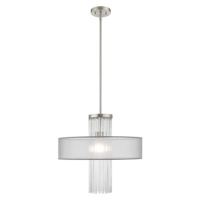 Livex Lighting Alexis 1 - Light Chandelier in  Brushed Nickel