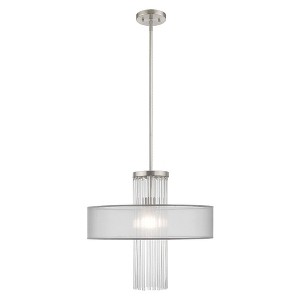 Livex Lighting Alexis 1 - Light Chandelier in  Brushed Nickel - 1 of 1