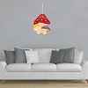 Big Dot of Happiness Wild Mushrooms - Hanging Porch Red Toadstool Decor and Party Outdoor Decorations - Front Door Decor - 1 Piece Sign - 3 of 4