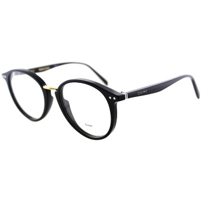 Celine Twig Arch CL41406 807 Unisex Round Eyeglasses Black 50mm