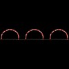 Northlight Set of 3 Candy Cane Arch Outdoor Christmas Pathway Markers - 4 of 4