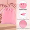 Unique Bargains Mini Smooth Soft Christmas Satin Bags with Drawstring 20 Pcs - 3 of 4