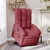 vidaXL Stand Up Massage Recliner Chair Wine Red Fabric, metal, plywood - 2 of 4
