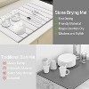 BRINJOY Large Drying Mat for Kitchen Counter, 24''L x 16''W Diatomaceous Earth Collapsible Dish Drying Mat, Quick Drying Mat - 2 of 4