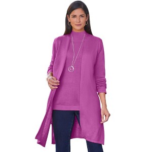 Jessica London Fine Gauge Cardigan Topper - 1 of 2