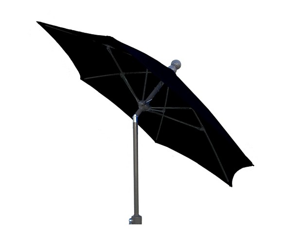 FiberBuilt 9' Patio Umbrella Black