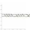 Black Bow Jewelry 9.5mm Sterling Silver Flat Figaro Chain Bracelet - 4 of 4