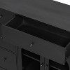 ORRD 55" Storage Cabinet with 7 Drawers & 2 Doors, Large Entryway Console with Adjustable Shelves for Living Room,Brown - 2 of 4