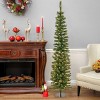 6' Prelit LED Slim Nooksack Fir Artificial Christmas Tree White Lights - National Tree Company - 2 of 4