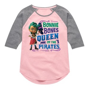 Girls' - Santiago of The Sea - Bonnie Bones Queen Shirt Tail Raglan Graphic T-shirt - 1 of 4