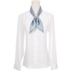 INSPIRE CHIC Women's Houndstooth Skinny Long Satin Silky Ribbon Neck Scarves 1Pc - 2 of 4