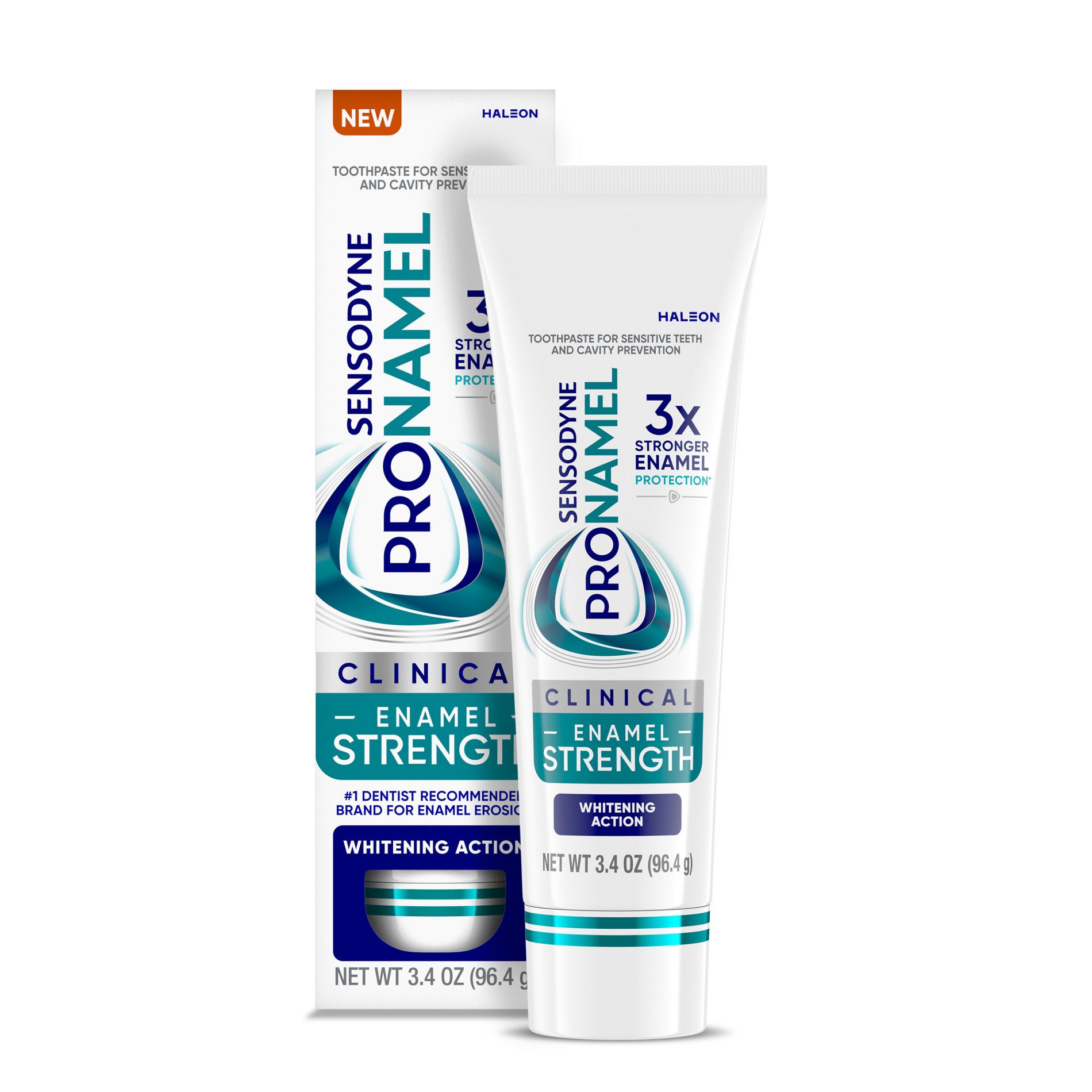Sensodyne Pronamel Clinical Enamel Strengthening and Whitening Action Toothpaste - 3.4oz