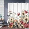 LunaLulinlk Spring Floral Shower Curtain, Flowers Waterproof Polyster Bathroom Curtain - 2 of 4