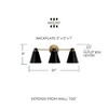 Capital Lighting Bradley 3 - Light Vanity in  Aged Brass/Black - 2 of 4