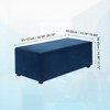 Unique Bargains Stretchy Soft Comfortable Rectangular Foot Stool Cover - 2 of 4