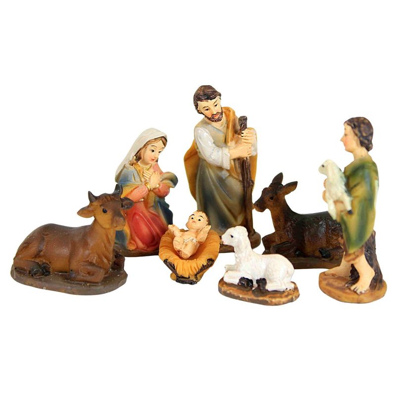 Roman 2.0 Inch Mini Nativity Set/12 Joseph Mary Jesus Kings Nativity Scene Figurine Sets, 2 of 5