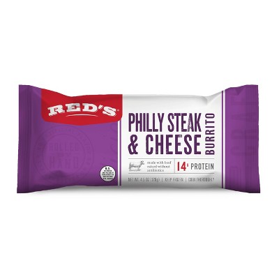 Red's Frozen Philly Steak & Cheese Burrito - 4.5oz