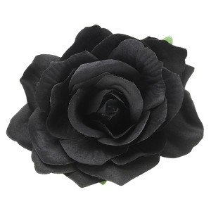Unique Bargains Fabric Rose Boho Hair Clips Fabric Flower Brooch Pins for Wedding Party Dance 1 Pc - 1 of 4