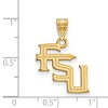 Black Bow Jewelry 14k Yellow Gold Florida State Seminoles NCAA Medium Pendant - 2 of 3