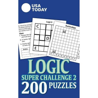 USA Today Logic Super Challenge 2 - (USA Today Puzzles) by  Usa Today (Paperback)