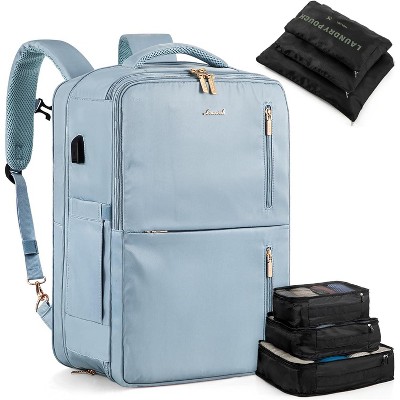 LOVEVOOK 40L Travel Backpack With 3 Packing Cubes Expandable Large Laptop Backpack